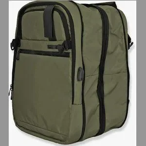 Duchamp Bags Army Green Getaway Expandable Carryon Backpack
